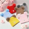Knitted Pompon Hat for Children, Baby Warm Ear Protection Hat, Customizable Styles
