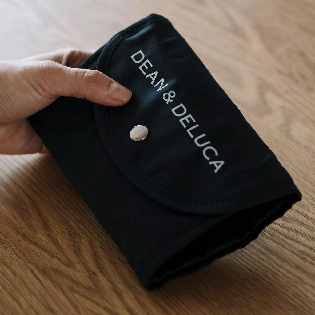 Dean Deluca Shopping Eco 43 x 37 x 14 cm & Bag, Black, Bag, Foldable, Lightweight, Compact,