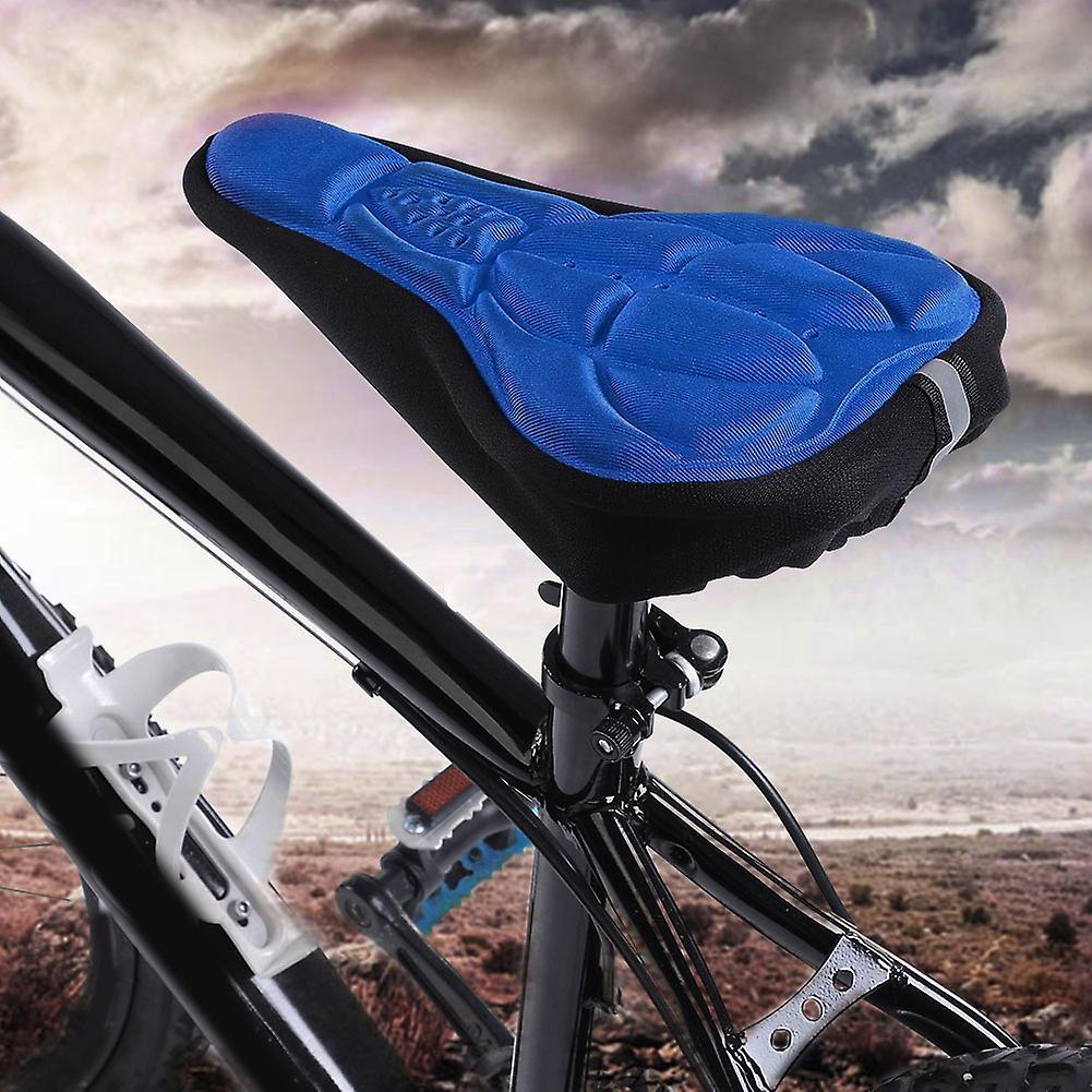Ultraleichter 3D Mountainbike Rennrad Atmungsaktiver Weicher Sitz Sattelbezug (blau)