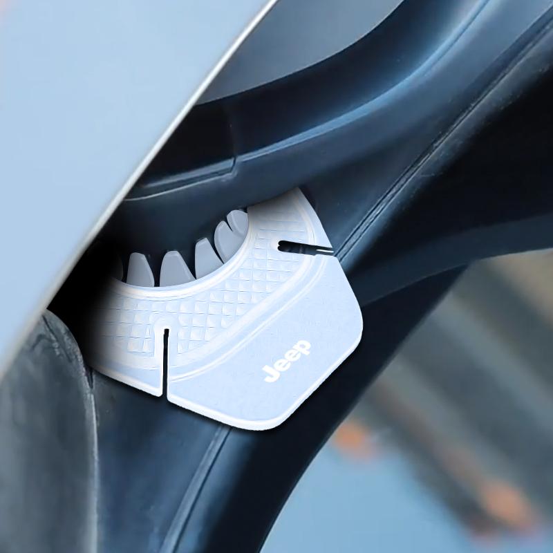 2Pcs Car Windshield Wiper Protective Cover Dust Wiper Emblem Car Styling For Jeep Wrangler Grand Cherokee Compass Renegade