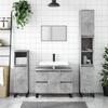 VidaXL Bathroom Cabinet Concrete Grey 80x33x60cm Engineered Wood 831664