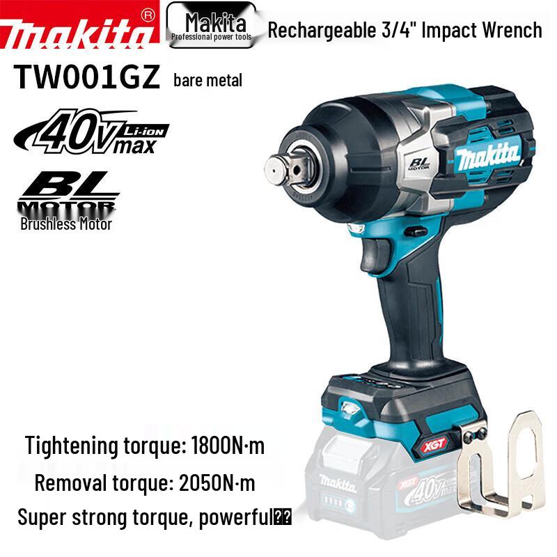 

Makita TW001G 40V Max XGT 3/4 Бездротовий ударний гайковерт Штепсель CN (адаптер в комплекті)