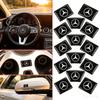 Carbon Fiber Steering Wheel Car Logo Emblem 3D Stickers For Mercedes Benz W176 W246 W212 W204 C117 X156 A B C E Ml Gl Cla Gla RSTUV1