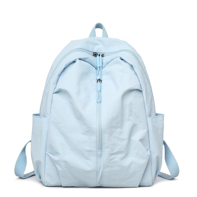 Contrast Color Backpack Women's Outdoor Lightweight Travel Backpack Large Capacity Student Schoolbag