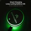 Citroen Car Glowing Coasters LED Light Water Cup Mat For Citroen C4 C3 C2 C1 DS3 Xsara Grand Car USB Charging Coasters keychain aks256
