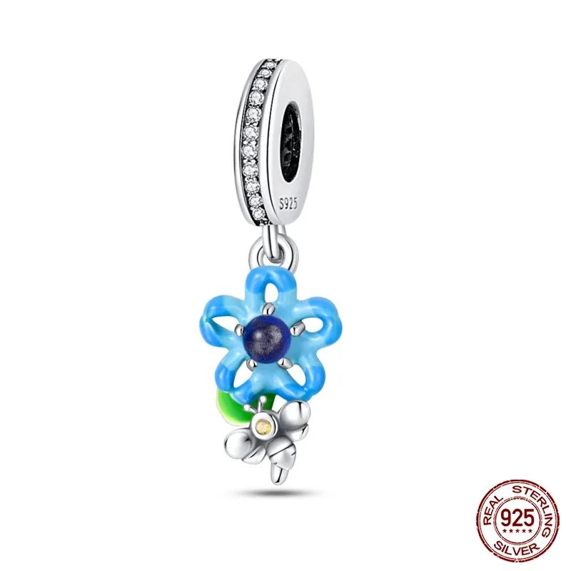 Copper Flowers Butterfly Creative Garden Mushroom Snail Charms Beads Fit Original Bracelets Diy Jewelry