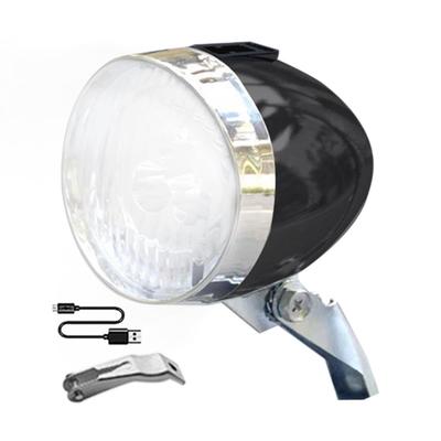 S držákem světlometu klasický design klasické kolo přední světlo noční jízda moderní abs plastová skořepina retro LED lampa