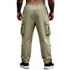 Men's Casual -color Multi-pocket Work Pants - Men's Drawstring Waist Lightweight Sports Pants