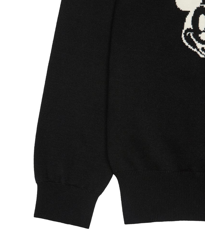 LARTIGENT [Disney] Mickey Mouse_Over Knit(Black)