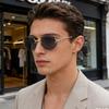 Retro Metal Frameless Oval Sunglasses for Men and Women Fashion Trendy Outdoor Sunshade Sunscreen Eyewear