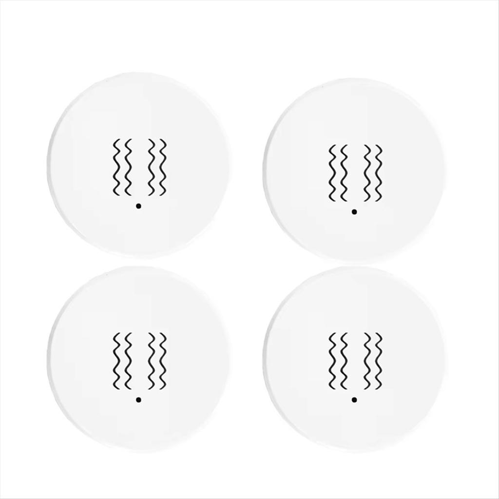 4PCS Tuya ZigBee Smart Vibration Sensor Real Time Monitoring Door Window Detection Alarm Smart Home Security System