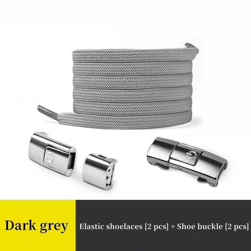 1 para leniwa klamra do sznurowadła elastyczna elastyczna mężczyźni i kobiety poszerzona płaska sznurówka nie muszą wiązać stałego artefaktu
