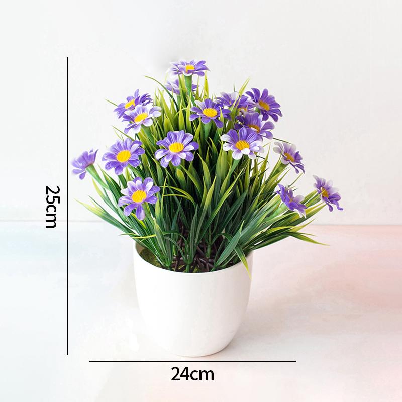 Artificial Orchid Potted Plants Fake Phalaenopsis In Plastic Pot Bonsai Plants Wedding Table Centerpiece Home Office Decoration