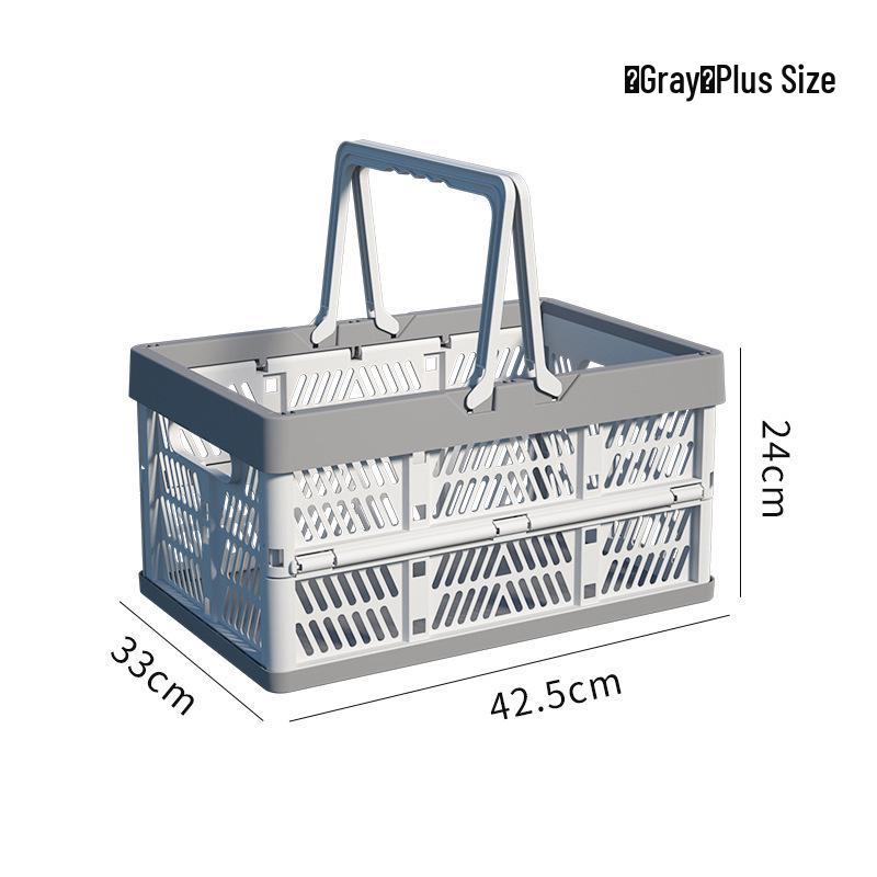 Collapsible Multi-use Basket for Groceries, Picnics, Fruits, Vegetables, and Storage