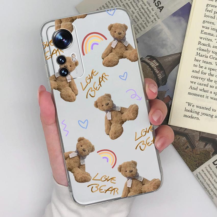 Handyhülle für Xiaomi 12 12S 12X 12T 13 15T Black Shark 1 2 3 4 5 Pro Schönes Regenbogenmuster Transparentes TPU Anti-Rutsch Weiche Hülle für Xiaomi Hülle