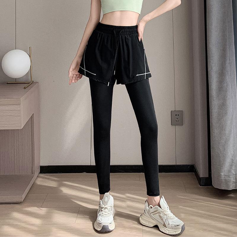 

Женский летний солнцезащитный костюм для йоги высокого класса: Комплект из трех предметов для улицы - Походные брюки и Спортивный бюстгальтер для бега Large