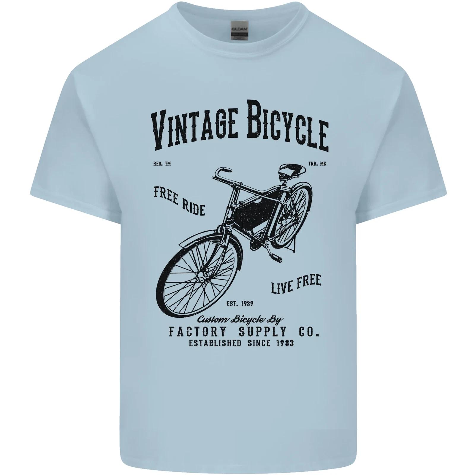 Vintage Bicycle Cycling Cyclist Retro Bike Kids T-Shirt Childrens 2XL