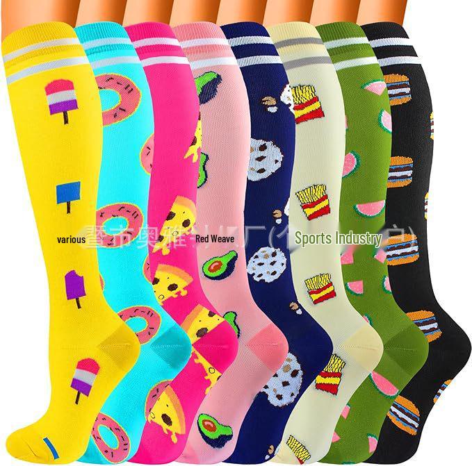 Cross-border Over-the-Knee Compression Yoga & Sport Socks Set