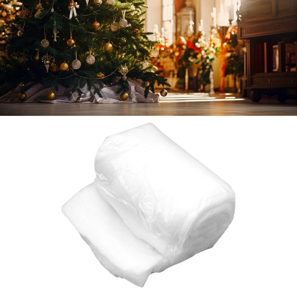 Christmas Snow Blanket Roll Decoration Fake Mat for Home Party Holiday Village