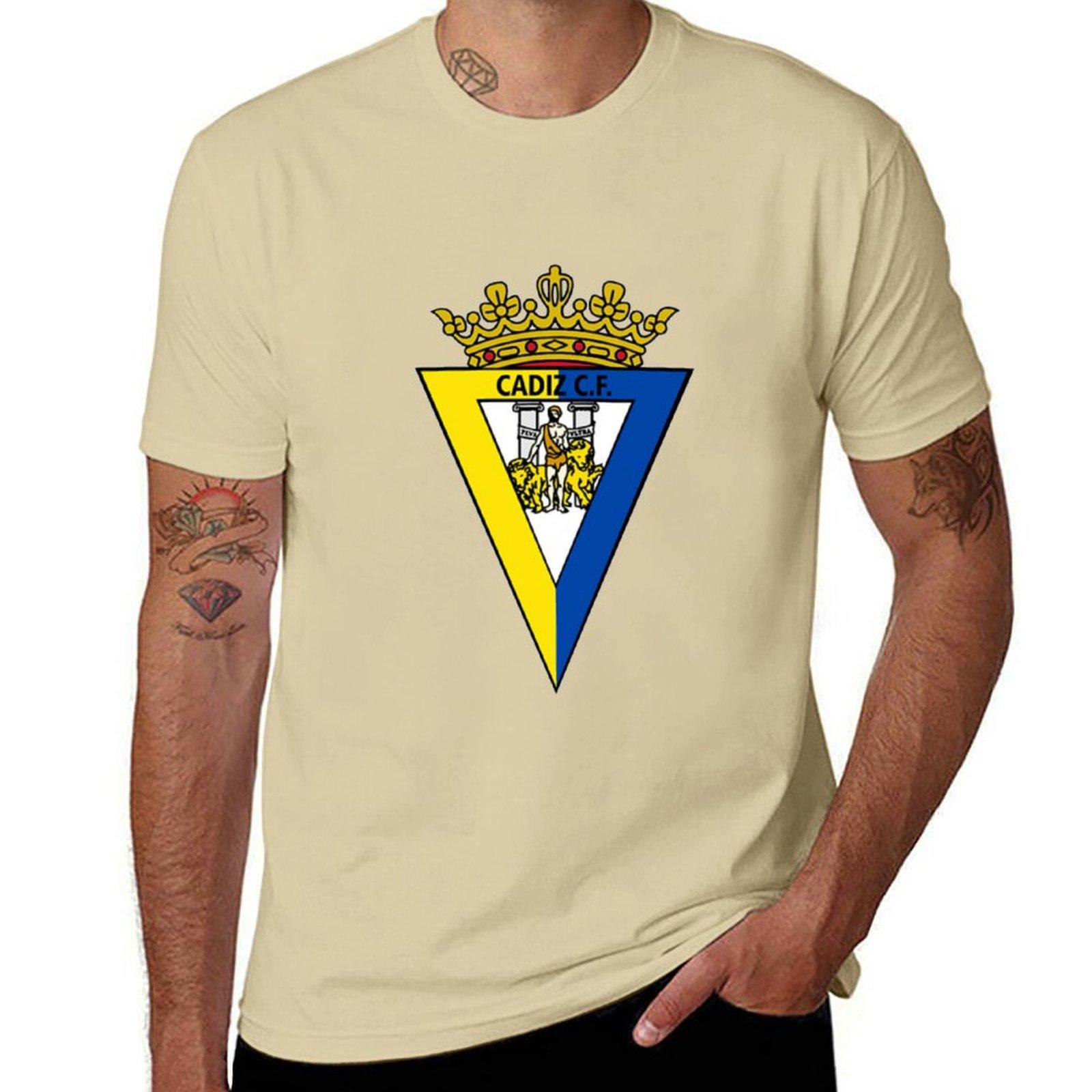 

Cadiz cf T-Shirt summer clothes Clothing blue archive mens clothing L