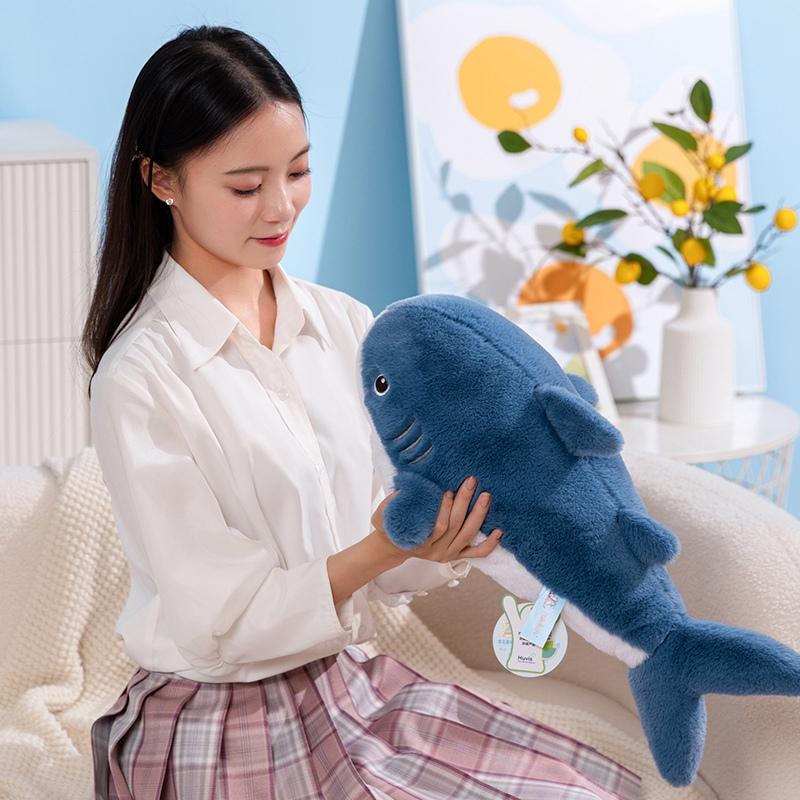 60Cm Fluffy Plush Aquatic Animal Doll White Whale Blue Dolphin Killer Whale Grey Seal Blue Shark Animals Pillow Gift