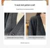 Kaschmir-Cardigan mit V-Ausschnitt im koreanischen Stil: Lässig, Pendlertauglich, Vielseitig, Einfach geknöpfter Strickmantel.
