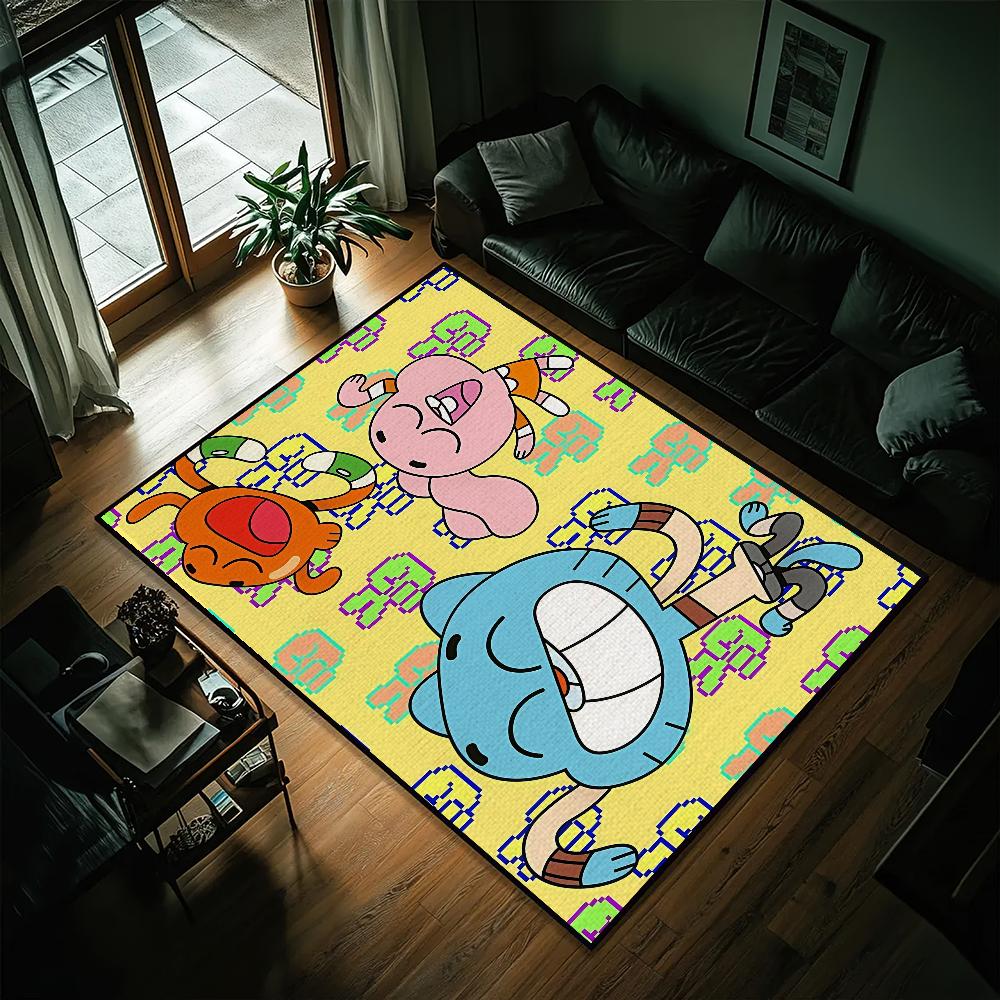 

Cartoon The Amazing World Of Gumball Small Carpet Bedside Kitchen Bath Living Home House Bedroom Floor Mat Doormat Decoration SJR40x60CM