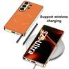 Electroplated Leather TPU Magnetic Nickel‑Ring Protective Phone Case For Samsung Galaxy S26 Ultra 5G