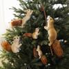 Cute Realistic Squirrel Christmas Tree Hanging Ornaments Pendant Christmas Home Wall Decoration New Year Holiday Party Kids Gift