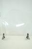 Universal Clear Black Meter Cowl Smoke Windscreen, Windshield, Visor, [ADVANTAGE] Transparent, Black, (Clear)