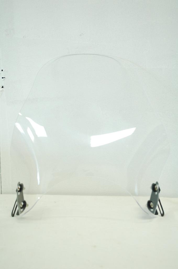 Universal Clear Black Meter Cowl Smoke Windscreen, Windshield, Visor, [ADVANTAGE] Transparent, Black, (Clear)