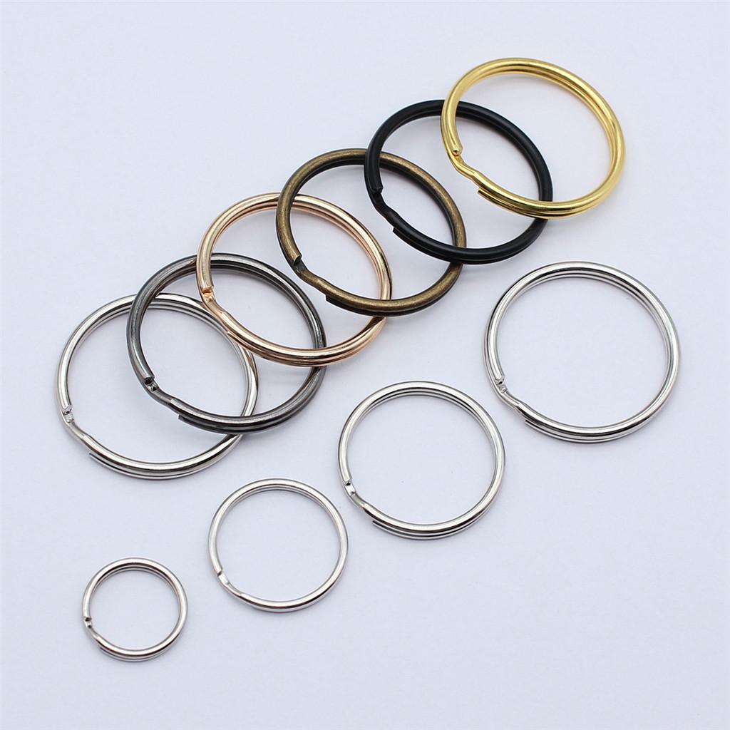 Split Ring Jump Rings For Jewelry And Keychain DIY Metal Fittings Multi Size