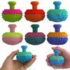 Silicone Thumb Rocker Fidget Toys for Kids Adults, 6PCS Stress Relief Sensory Toys for Autism ADHD Anxiety, Fun Textures Gadgets, Office Desk Toy