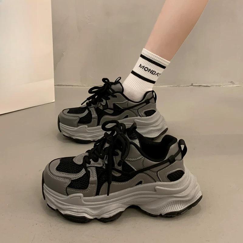 Dad Shoes für Damen Neue Atmungsaktive Damenschuhe Höhenvergrößernde Lässige Sportschuhe