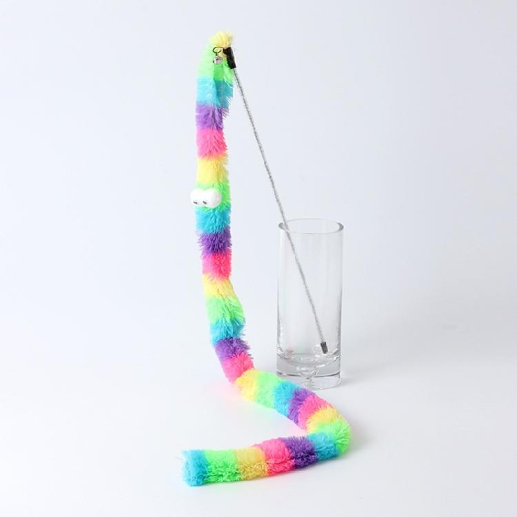 Cat Toy Teaser Wand with Bell Plush Toy Gift for Kitten Playing Exercising