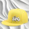 King Graffiti Art Flat Brim Baseball Cap Unisex Adjustable Hip Hop Streetwear Hat