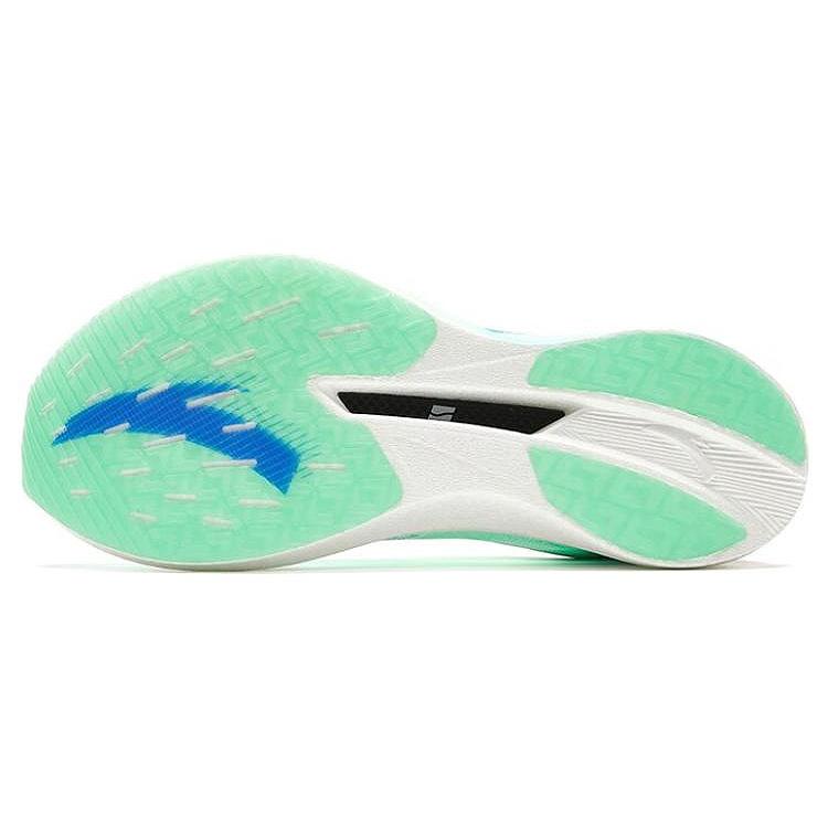 New Anta C202 5 GT Cushioned Slip Resistant Low Top Marathon Running Shoes Men's Green Blue 112355560-2