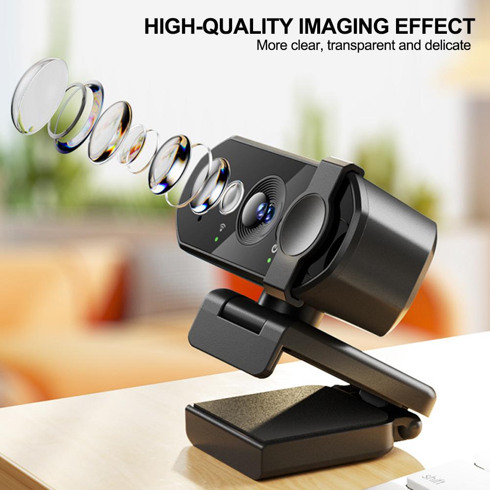 1080P 2K 4K Webcam Mini Camera Full HD Webcam with Microphone 30fps USB Web Cam for Auto Focus PC Laptop Video Shooting Camera