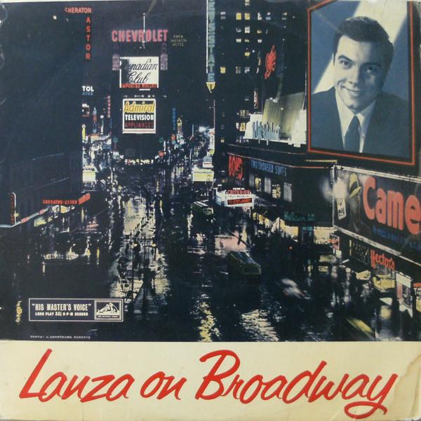 

10inch Record MARIO LANZA Lanza On Broadway BLP1091 His Masters Vo 1957 UK Classical Used
