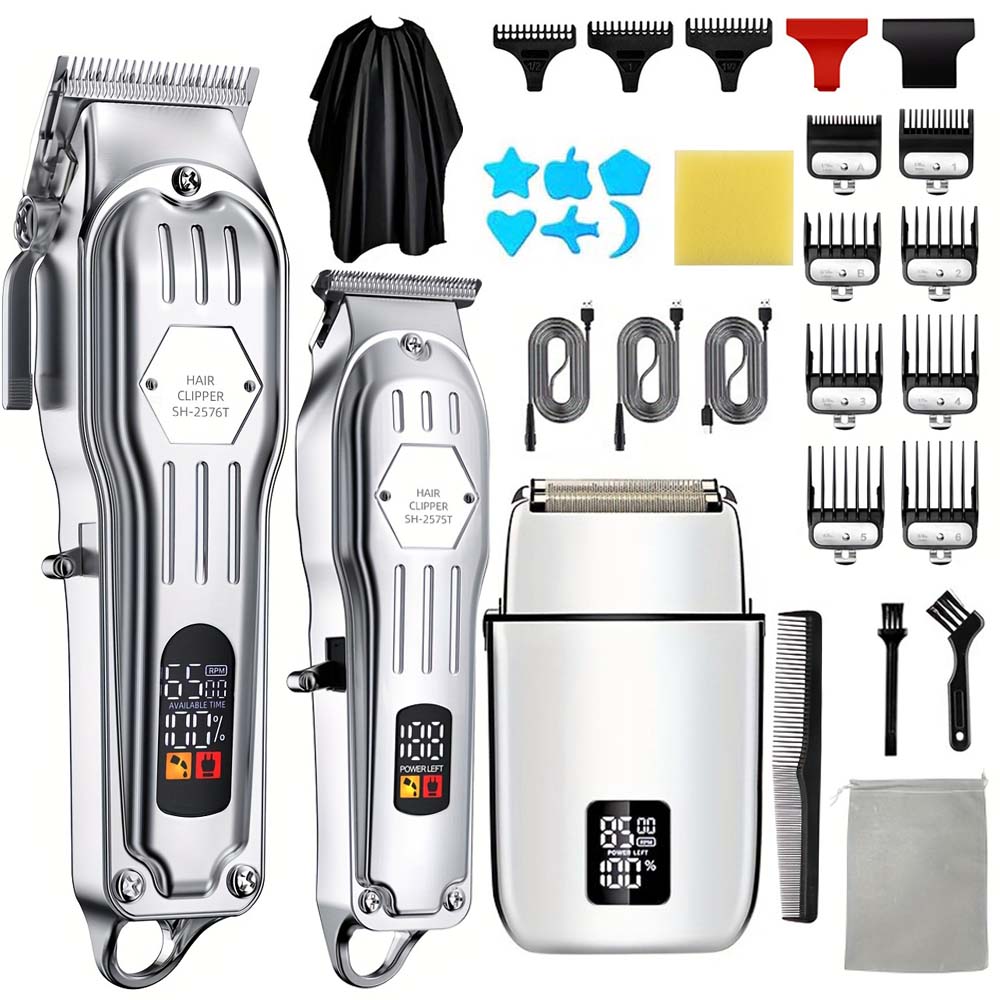 Professional Hair Clippers/Hair Trimmer/Beard Shaver Kit for Men Barber Clipper Hair Cutting Kit Gifts for Men