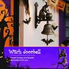 Wintageowy Dzwonek Czarownicy – Stopowy Dzwonek Ochronny na Halloween z Czarownicą