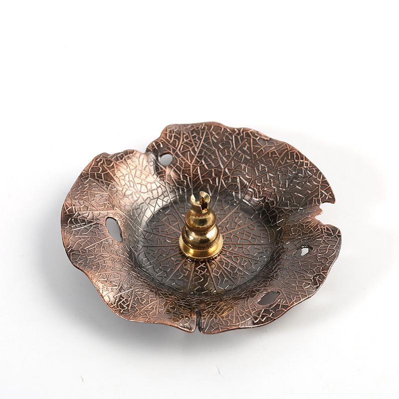 Vintage Incense Plate, Thread Incense Plate, Lotus Leaf Incense Plate, Tea Ceremony, Indoor Aromatherapy Stove, Home Decoration