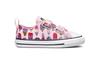 Converse Chuck Taylor All Star Canvas Wear resistant And Lightweight Low top Toddler Shoes Pink Purple A00389C