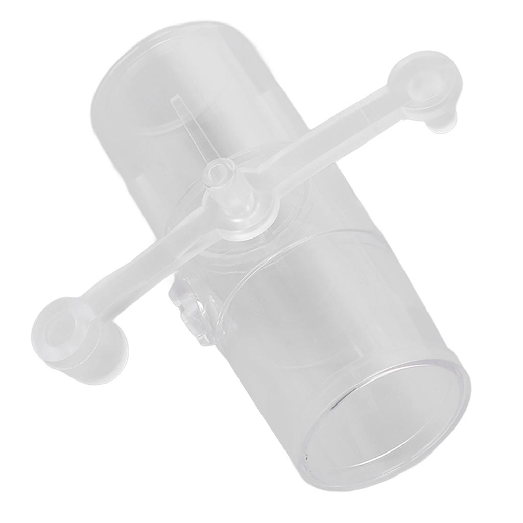 Oxygen Tube Connector 3 Way Plastic Breathing Machine Straight Connector for Ventilator Mask