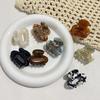 Acetate Floral Mini Claw Clip: Elegant Oval Hollow Design for High Ponytails & Side Styles