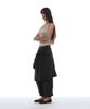 PARTIMENTO WOMEN Pwc Curtain Skirt Layered Harem Pants_Charcoal