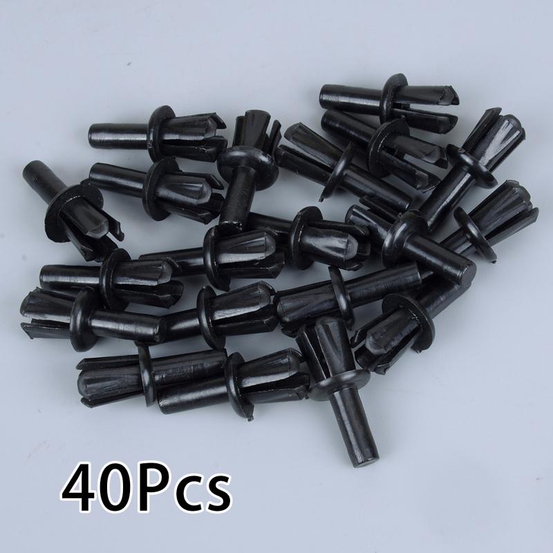 

40Pcs Windshield A Pillar Moulding Retainer Push Rivet Clip LR033144 Fit for Land Rover Range Rover HSE L322 Evoque Auveco 22155