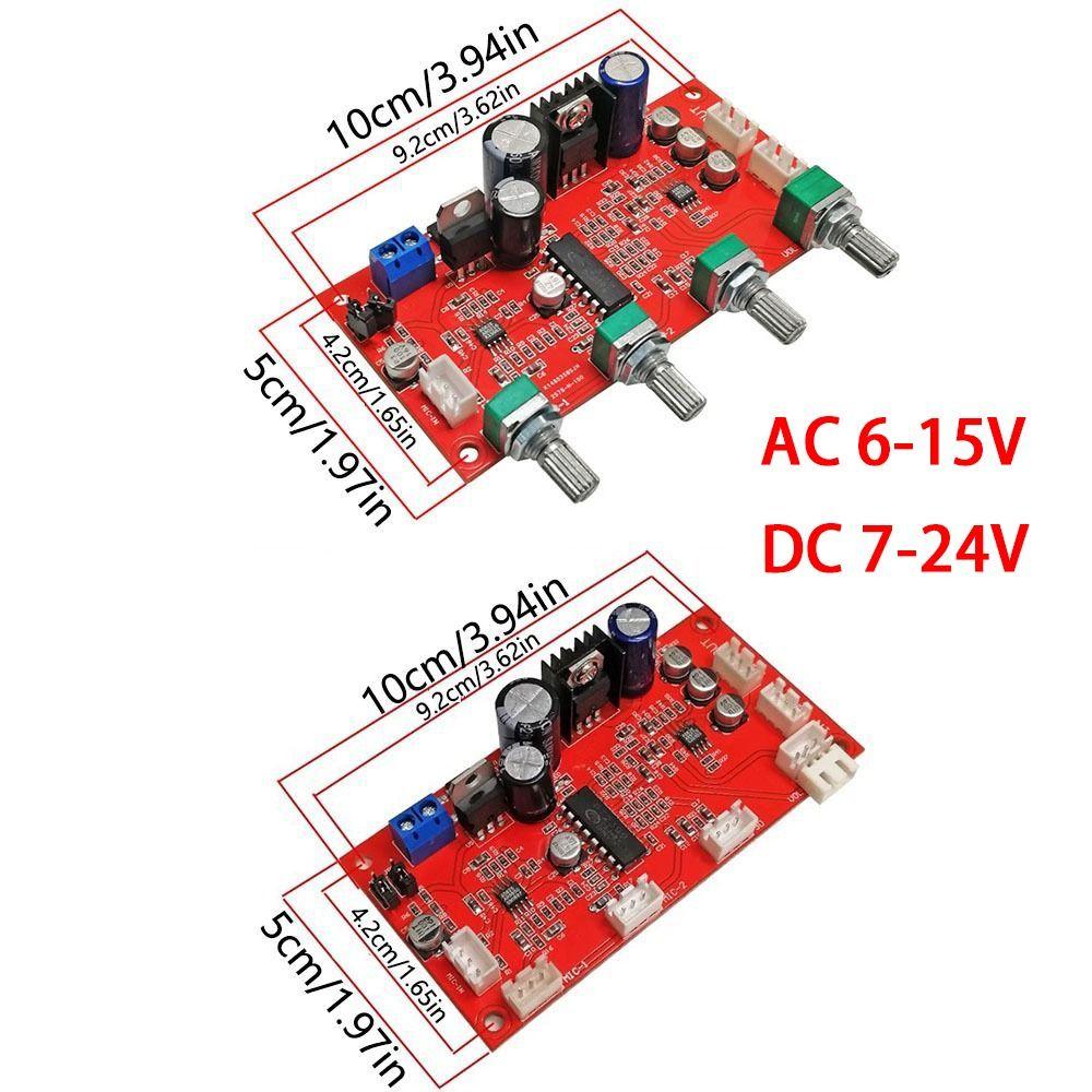 Pre-amplification Effect Reverb Board Fixed/Separate HIFI Audio Amplifier Board  Dynamic Microphone