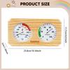 2-in-1 Hygrometer/hygrothermograph for Sauna, Wall-mounted, Wooden, Easy Installation. Temperature