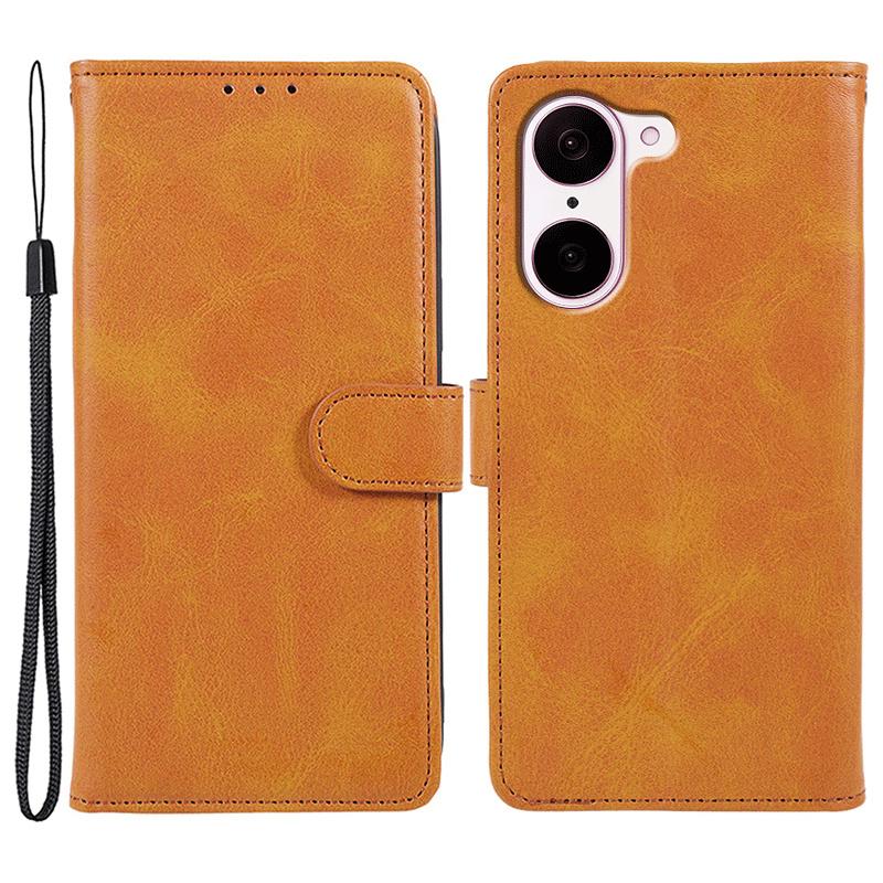 Pro OnePlus Nord CE5 5G/Ace 5 Racing 5G Pouzdro Textura telecí kůže PU Kůže Peněženka Kryt na telefon s poutkem na zápěstí